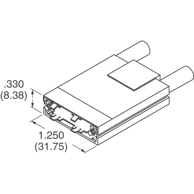750850-3 TE Connectivity AMP Connectors  Capots de connecteurs D-Sub en forme de D